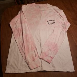 NWOT Ivory Ella half dipped pink tie dye shirt